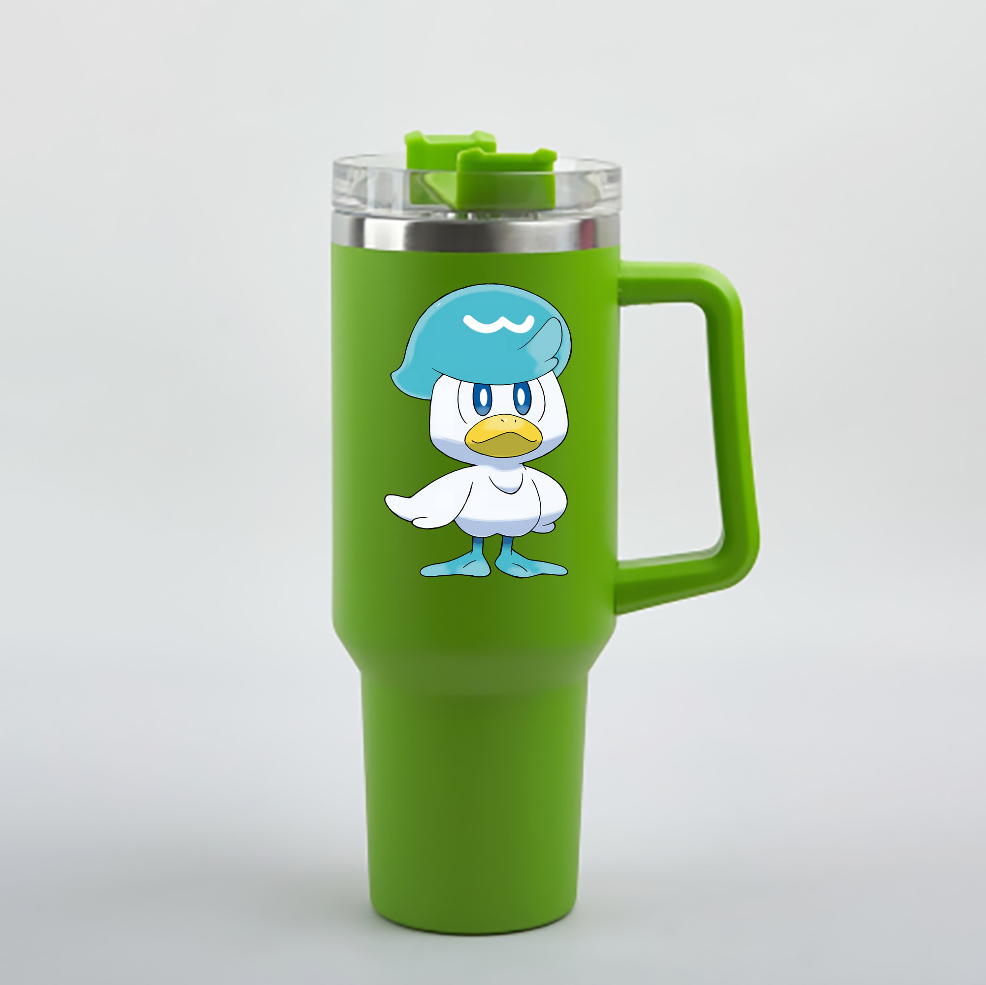 （画像用） ポケットモンスター Pokémon 1200mL車用タンブラー - クリスタルステッカー（プラスチックストロー付き）